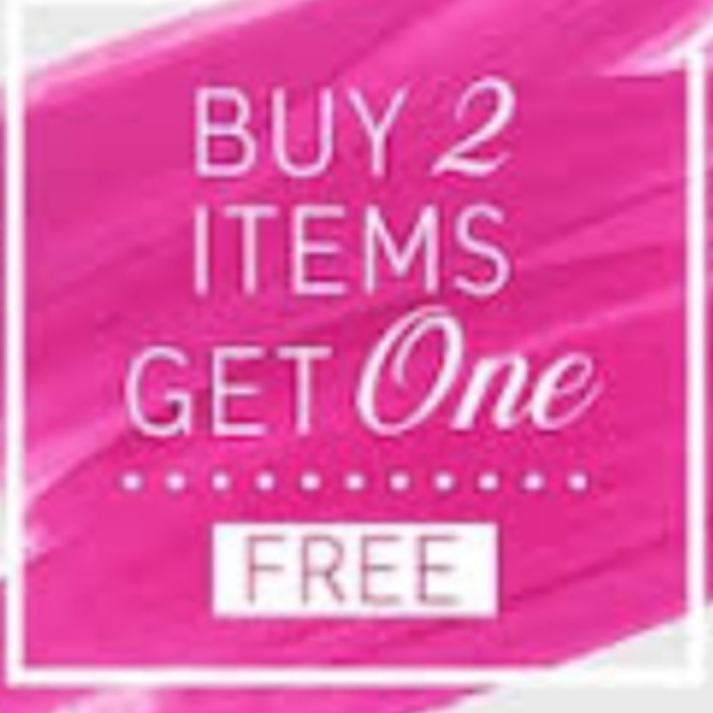 TODAY ONLY! BUY TWO ITEMS GET ONE FREE SALE!